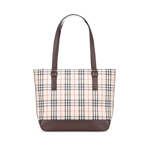 Pre-Loved Burberry House Check Canvas Tote - Picture 1 of 11